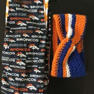 Denver Broncos bundle Crochet Headband & Logo Face Gaiter infinity scarf NFL